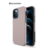 Blacktech Triangle Aromour case for Apple iPhone 14 Pro Max - Rose Gold