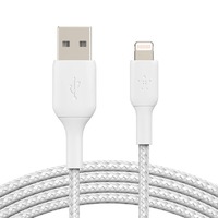 Belkin BoostCharge Lightning to USB-A 2M Cable  - For Apple Devices - White
