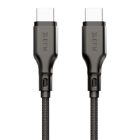 EFM USB-C to USB-C Essential Power Cable with Aramid Fiber Reinforcement 2M - Black